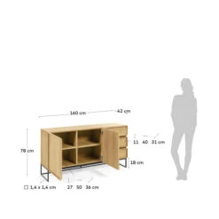 Modern Dressoir Eiken -BEPUREHOME Winkel kave home taiana modern dressoir eiken 08