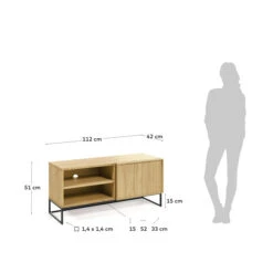 Tv-meubel Eiken -BEPUREHOME Winkel kave home taiana tv meubel eiken 06