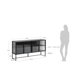 Zwart Dressoir Met Ribbelglas 21 Zwart Dressoir Met Ribbelglas -BEPUREHOME Winkel kave home trixie zwart dressoir met ribbelglas 12