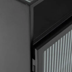 Zwart Nachtkastje Ribbelglas -BEPUREHOME Winkel kave home trixie zwart nachtkastje ribbelglas 10