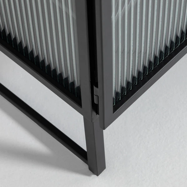 Zwart Tv-meubel Met Ribbelglas 9 Zwart Tv-meubel Met Ribbelglas - Afbeelding 7