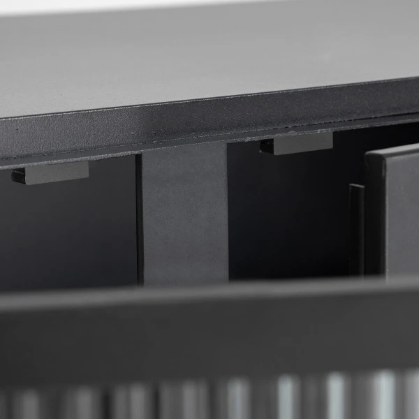 Zwart Tv-meubel Met Ribbelglas 11 Zwart Tv-meubel Met Ribbelglas - Afbeelding 9