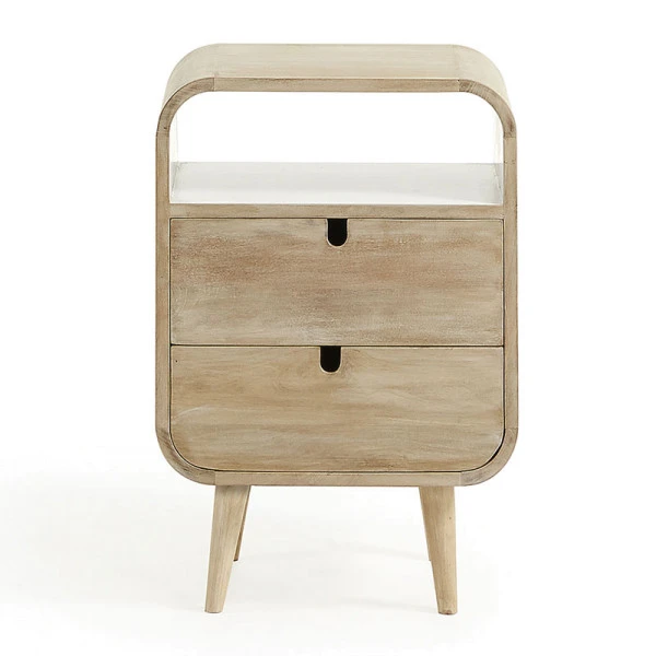 Mango Hout Nachtkastje 4 Mango Hout Nachtkastje - Afbeelding 2