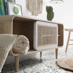 Vintage Tv-meubel Bohemian -BEPUREHOME Winkel laforma gerald mango houten tv meubel 08