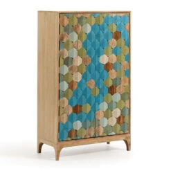 Kleurrijke Kast Mozaiek -BEPUREHOME Winkel laforma ilka wandkast met mozaiek patroon 02