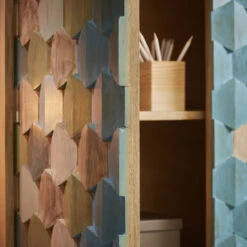 Kleurrijke Kast Mozaiek -BEPUREHOME Winkel laforma ilka wandkast met mozaiek patroon 07