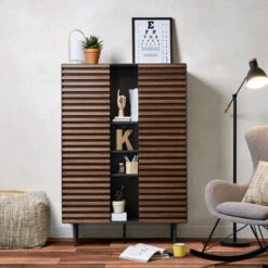 Mat Grijze Kast Met Hout 15 Mat Grijze Kast Met Hout -BEPUREHOME Winkel laforma mahon metalen kast met hout 06