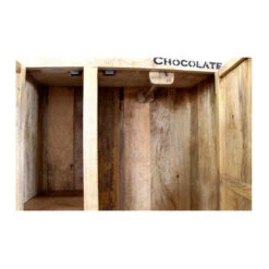 Robuuste Kast Mangohout -BEPUREHOME Winkel lavis porter hoge wandkast op wielen 06