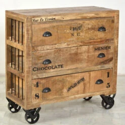 Robuuste Ladekast Industrieel -BEPUREHOME Winkel lavis porter industriele ladekast met tekst 03