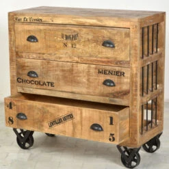 Robuuste Ladekast Industrieel -BEPUREHOME Winkel lavis porter industriele ladekast met tekst 04