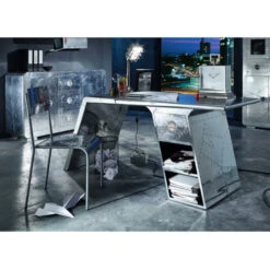 Dressoir Zilver Aluminium 11 Dressoir Zilver Aluminium -BEPUREHOME Winkel lavis witold zilveren wandkast van aluminium 03