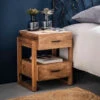 Mangohouten Nachtkastje 2 Lades -BEPUREHOME Winkel mangohouten nachtkastje 2 lades gobi giani 01 1