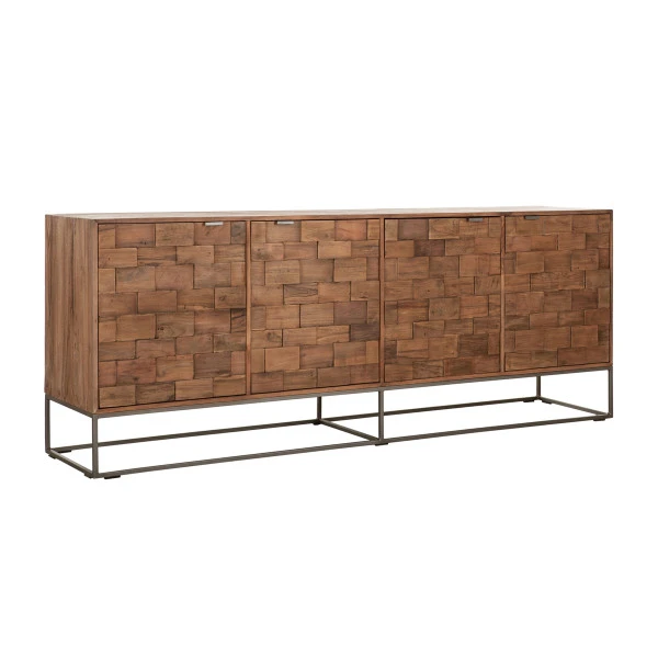 Dressoir Teak Mozaiek 210 Cm 7 Dressoir Teak Mozaiek 210 Cm - Afbeelding 5