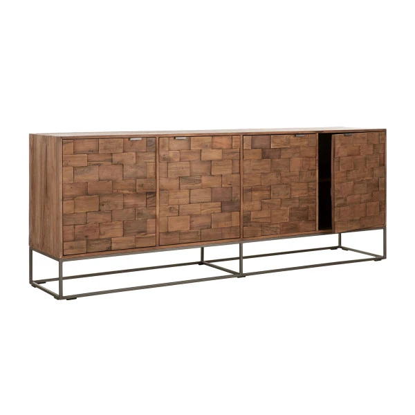 Dressoir Teak Mozaiek 210 Cm 6 Dressoir Teak Mozaiek 210 Cm - Afbeelding 4