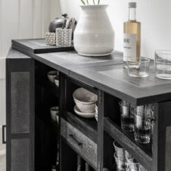 Zwarte Drankkast Bartafel 20 Zwarte Drankkast Bartafel -BEPUREHOME Winkel must living connaught zwarte drankkast bartafel 07