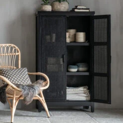 Zwarte Kast Met Rotan -BEPUREHOME Winkel must living provence zwarte kast met rotan 03 1