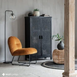 Zwarte Kast Met Rotan -BEPUREHOME Winkel must living provence zwarte kast met rotan 04