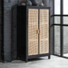 Zwarte Kast Met Rotan Naturel -BEPUREHOME Winkel must living provence zwarte kast met rotan naturel 01 1