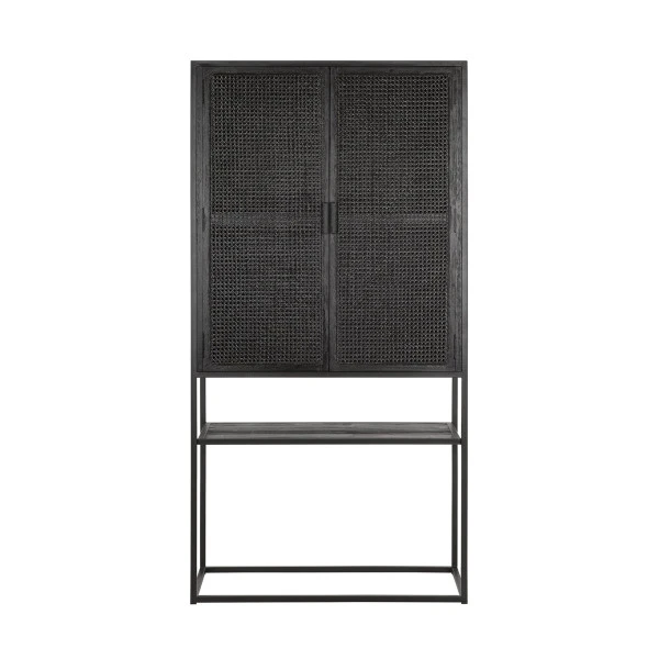 Kast Op Hoge Poten Zwart 5 Kast Op Hoge Poten Zwart - Afbeelding 3