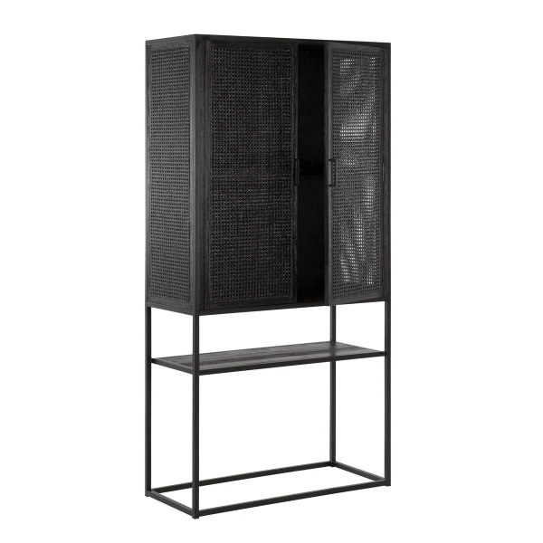 Kast Op Hoge Poten Zwart 7 Kast Op Hoge Poten Zwart - Afbeelding 5