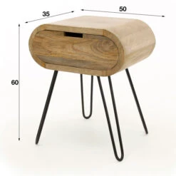 Nachtkastje Met Ronde Hoeken Mango Hout -BEPUREHOME Winkel nachtkastje met ronde hoeken mango hout barrel giani 04