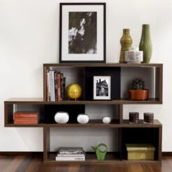 Lage Boekenkast Walnoot 100 Cm -BEPUREHOME Winkel noten wandkast tundo amavel 100 04 800x800 1