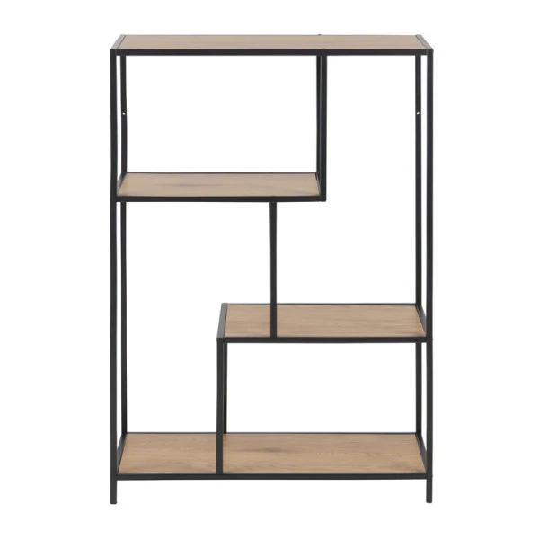 Open Boekenkast Met Metalen Frame 3 Open Boekenkast Met Metalen Frame