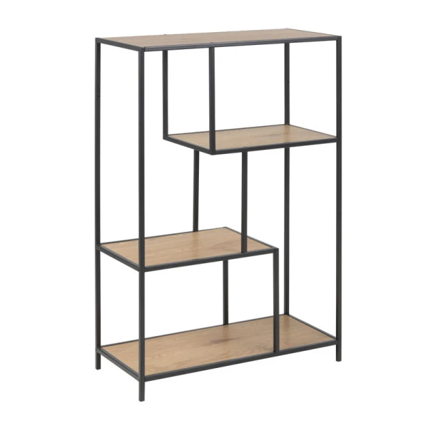 Open Boekenkast Met Metalen Frame 4 Open Boekenkast Met Metalen Frame - Afbeelding 2