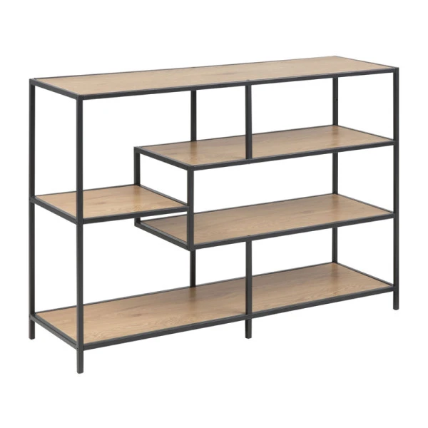 Open Boekenkast Met Stalen Frame 4 Open Boekenkast Met Stalen Frame - Afbeelding 2