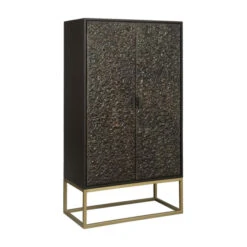 Zwarte Wandkast Met Goud