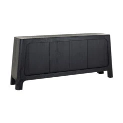 Zwart 4-deurs Dressoir 8 Zwart 4-deurs Dressoir -BEPUREHOME Winkel richmond interiors baccarat zwart 4 deurs dressoir 02