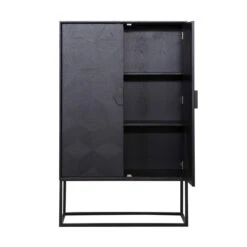 Grote Kast Zwart Hout -BEPUREHOME Winkel richmond interiors blax grote kast zwart hout 04