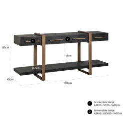 Dressoir Donker Eiken -BEPUREHOME Winkel richmond interiors cambon dressoir donker eiken 06