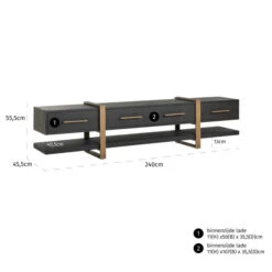 TV-dressoir Donker Hout -BEPUREHOME Winkel richmond interiors cambon tv dressoir donker hout 05