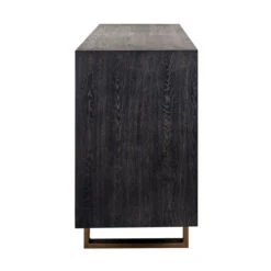 Zwart Dressoir Met Goud -BEPUREHOME Winkel richmond interiors hunter zwart dressoir met goud 02