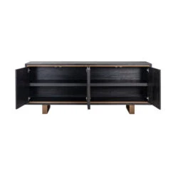 Zwart Dressoir Met Goud -BEPUREHOME Winkel richmond interiors hunter zwart dressoir met goud 03