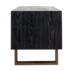 Zwart Tv-meubel Met Goud -BEPUREHOME Winkel richmond interiors hunter zwart tv meubel met goud 02