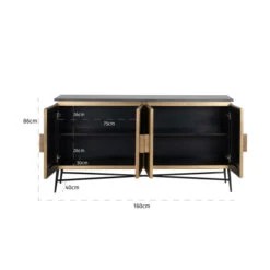 Dressoir Goud Met Marmer 17 Dressoir Goud Met Marmer -BEPUREHOME Winkel richmond interiors ironville dressoir goud met marmer 05
