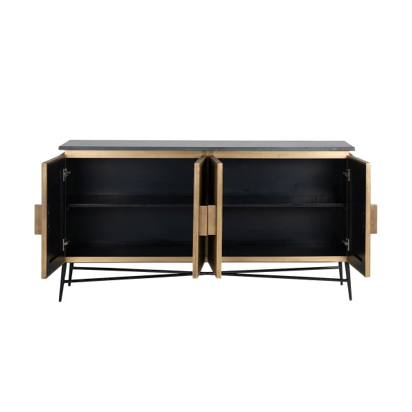 Dressoir Goud Met Marmer 6 Dressoir Goud Met Marmer - Afbeelding 4