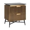 Gouden Nachtkastje Met Marmer -BEPUREHOME Winkel richmond interiors ironville gouden nachtkastje met marmer 01