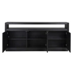 Dressoir Zwart Eiken -BEPUREHOME Winkel richmond interiors oakura dressoir zwart eiken 04