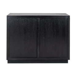 Zwart Dressoir 2-deurs Eiken -BEPUREHOME Winkel richmond interiors oakura zwart dressoir 2 deurs eiken 03