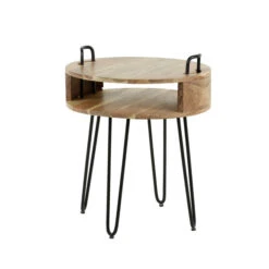 Rond Nachtkastje Acaciahout -BEPUREHOME Winkel rond nachtkastje acaciahout ari giani 03