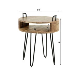 Rond Nachtkastje Acaciahout -BEPUREHOME Winkel rond nachtkastje acaciahout ari giani 04