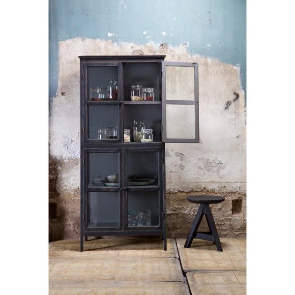 BePureHome Schuine Vitrinekast Vintage 6 BePureHome Schuine Vitrinekast Vintage - Afbeelding 4
