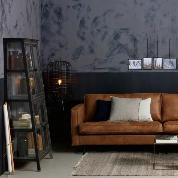 BePureHome Schuine Vitrinekast Vintage 4 BePureHome Schuine Vitrinekast Vintage - Afbeelding 2