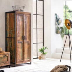 Sloophouten Kast Met Planken -BEPUREHOME Winkel sloophouten wandkast met planken ary lavis 01