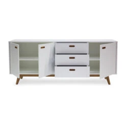 Dressoir Mat Wit Met Eiken -BEPUREHOME Winkel tenzo bess dressoir eiken 02