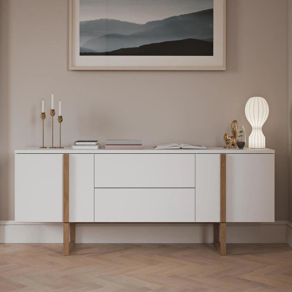 Breed Dressoir Modern Met Eiken 3 Breed Dressoir Modern Met Eiken