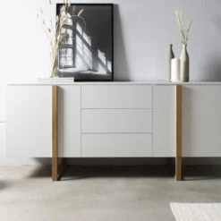 Modern Dressoir Met Eiken 12 Modern Dressoir Met Eiken -BEPUREHOME Winkel tenzo birka modern dressoir wit met eiken 03 1